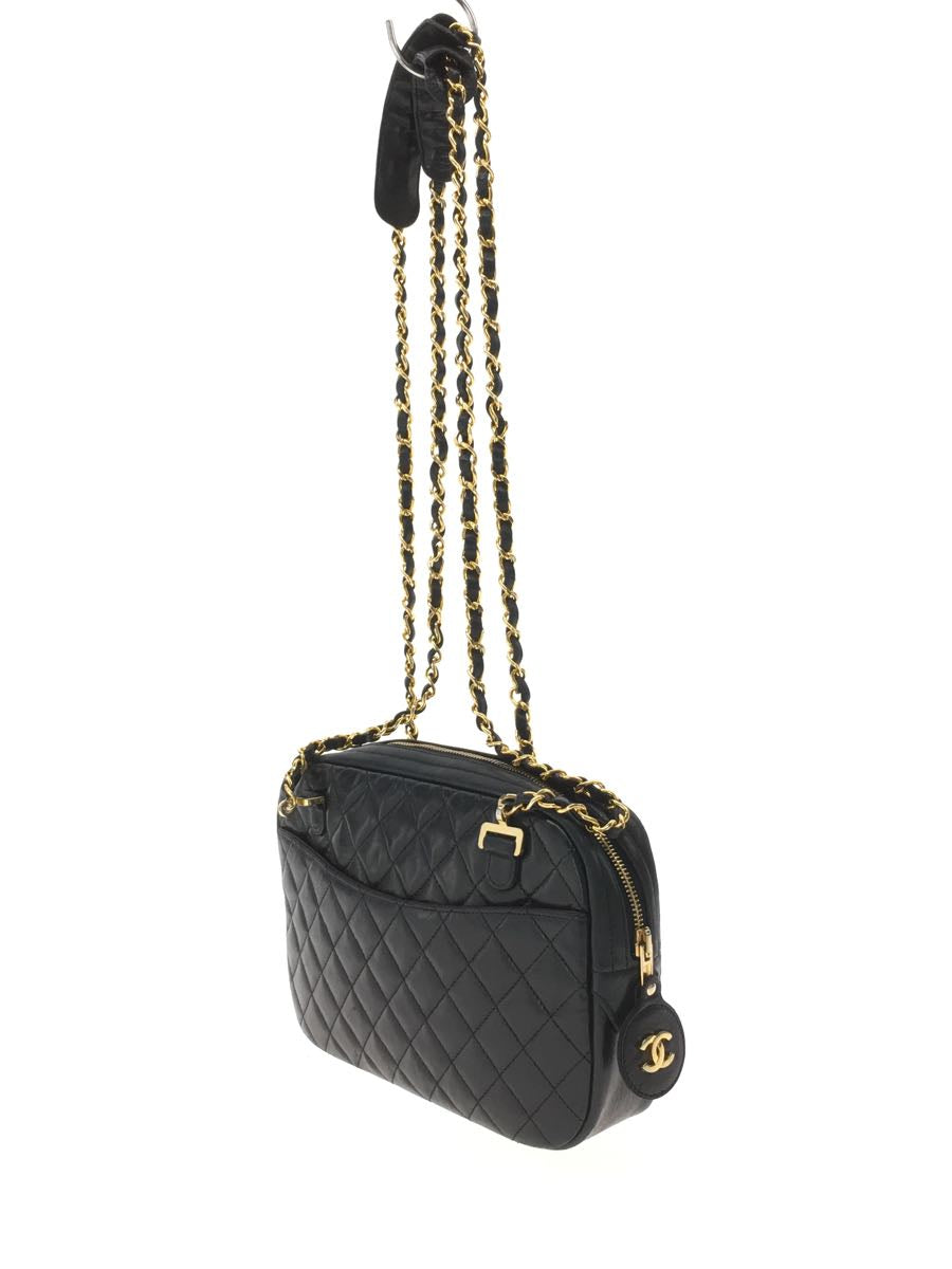 Chanel Matelasse Leather Double Chain Shoulder Bag