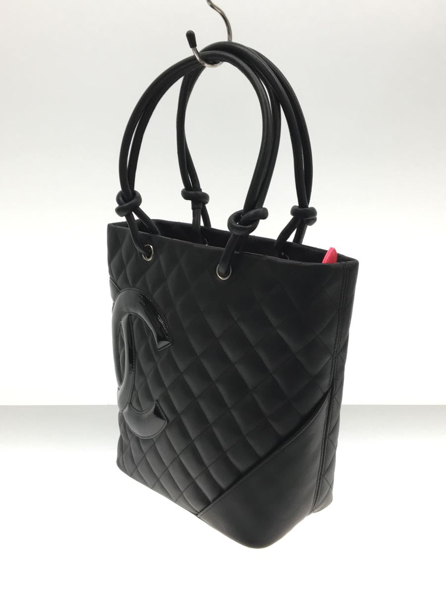 Chanel Leather Cambon Line Medium Tote Bag