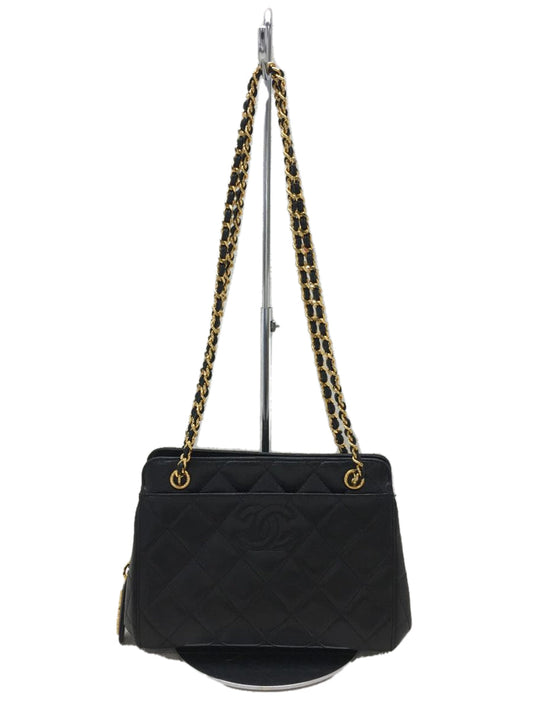 Chanel Matelasse Chain Shoulder Bag Leather Black