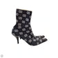 Boots Luxury Designer By Gucci In Black & White, Size: 9(39)