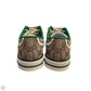 Shoes Luxury Designer By Gucci In Tan, Size: 7(37+)