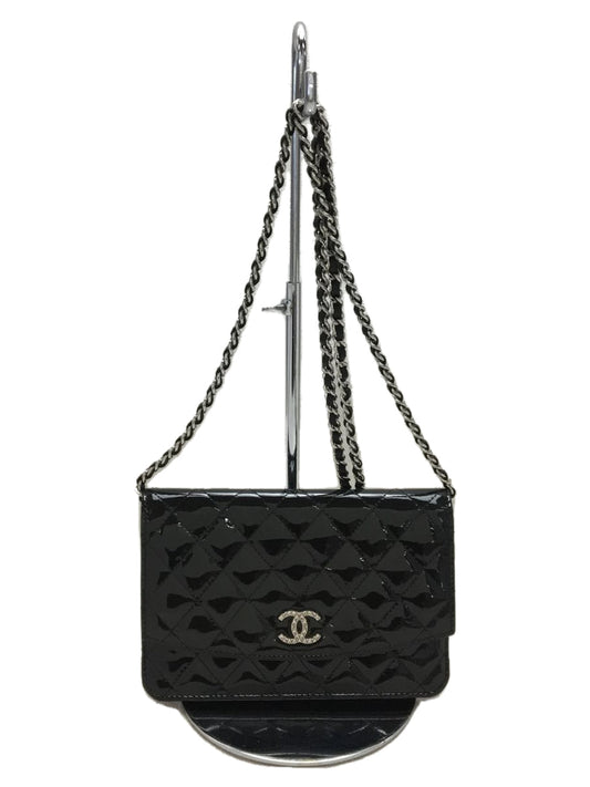 Chanel Enamel Plain Brilliant Chain Wallet
