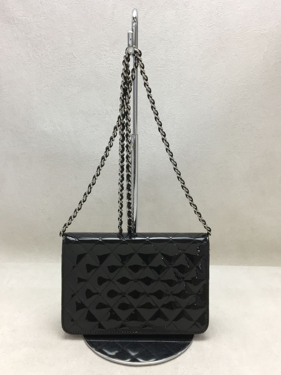 Chanel Enamel Plain Brilliant Chain Wallet