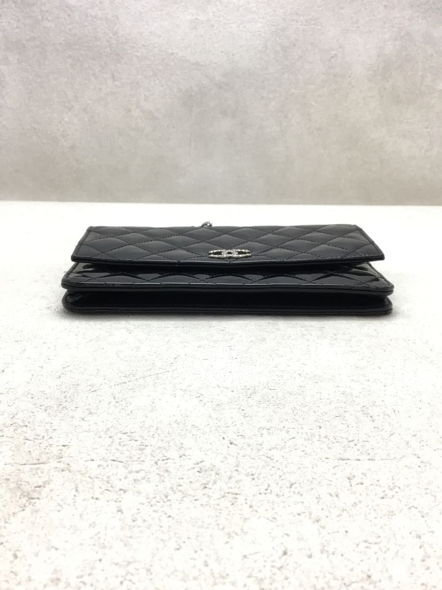 Chanel Enamel Plain Brilliant Chain Wallet