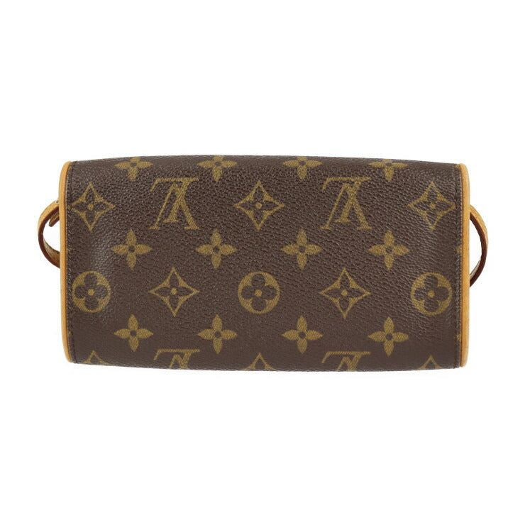 Louis Vuitton Pochette Twin PM Monogram Canvas Leather Shoulder Bag