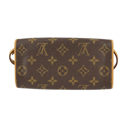 Louis Vuitton Pochette Twin PM Monogram Canvas Leather Shoulder Bag