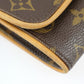 Louis Vuitton Pochette Twin PM Monogram Canvas Leather Shoulder Bag