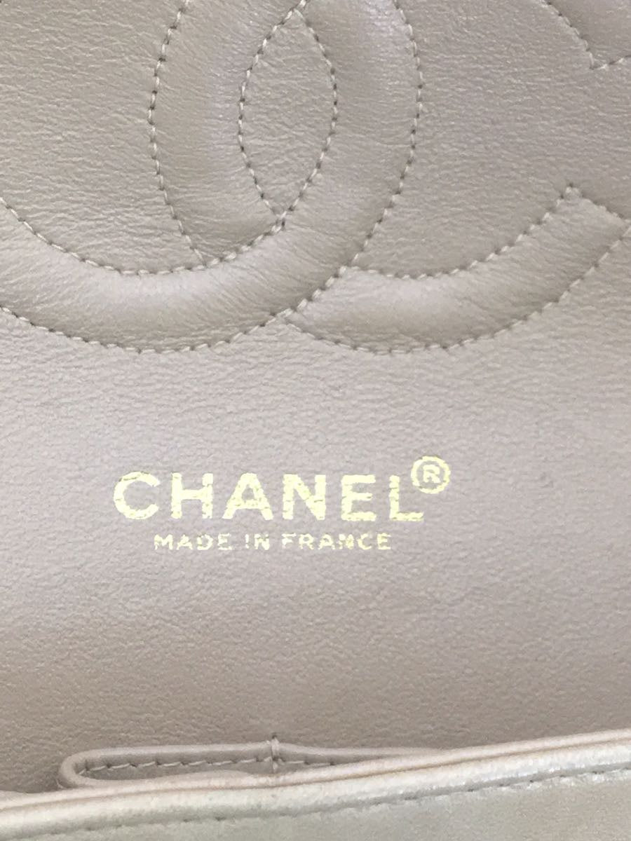 Chanel Leather Lambskin Matelasse Double Flap Shoulder Bag