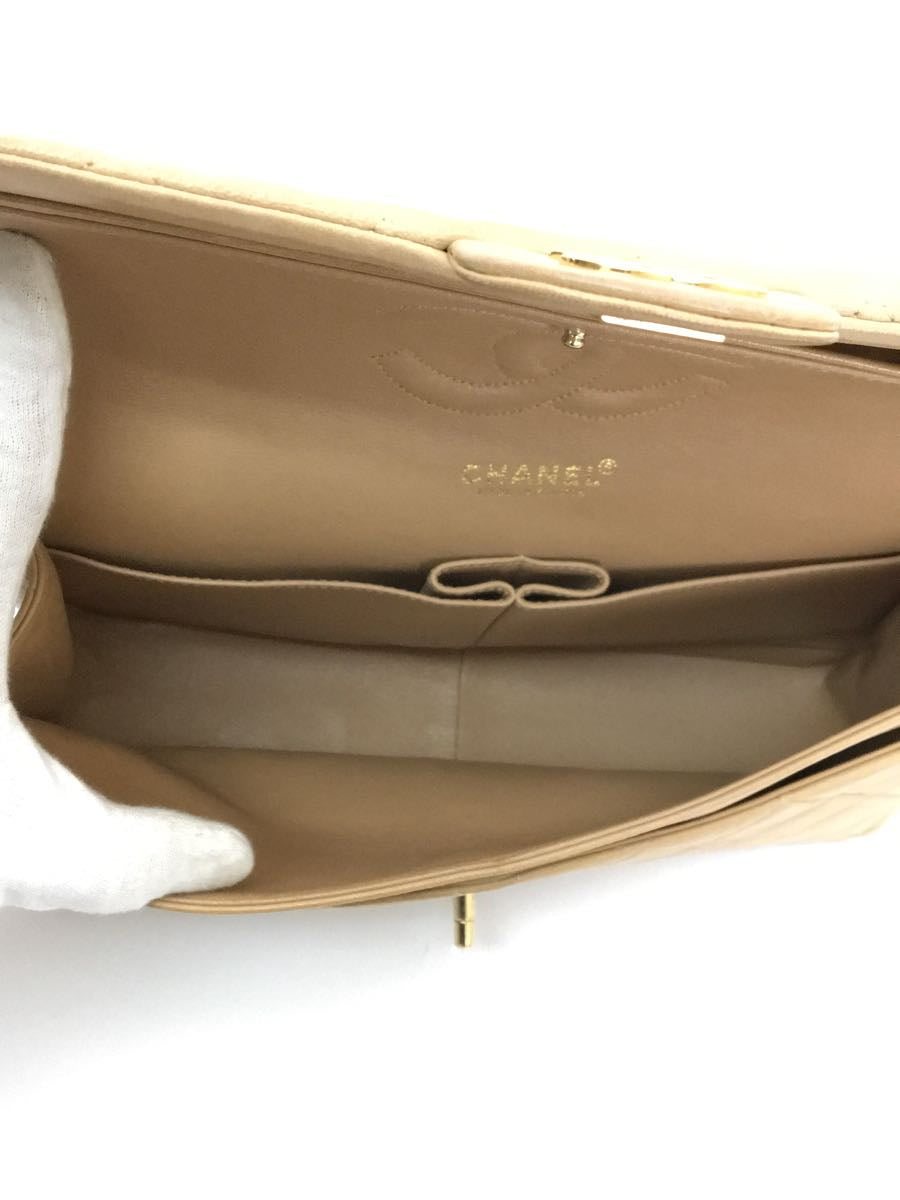 Chanel Leather Lambskin Matelasse Double Flap Shoulder Bag