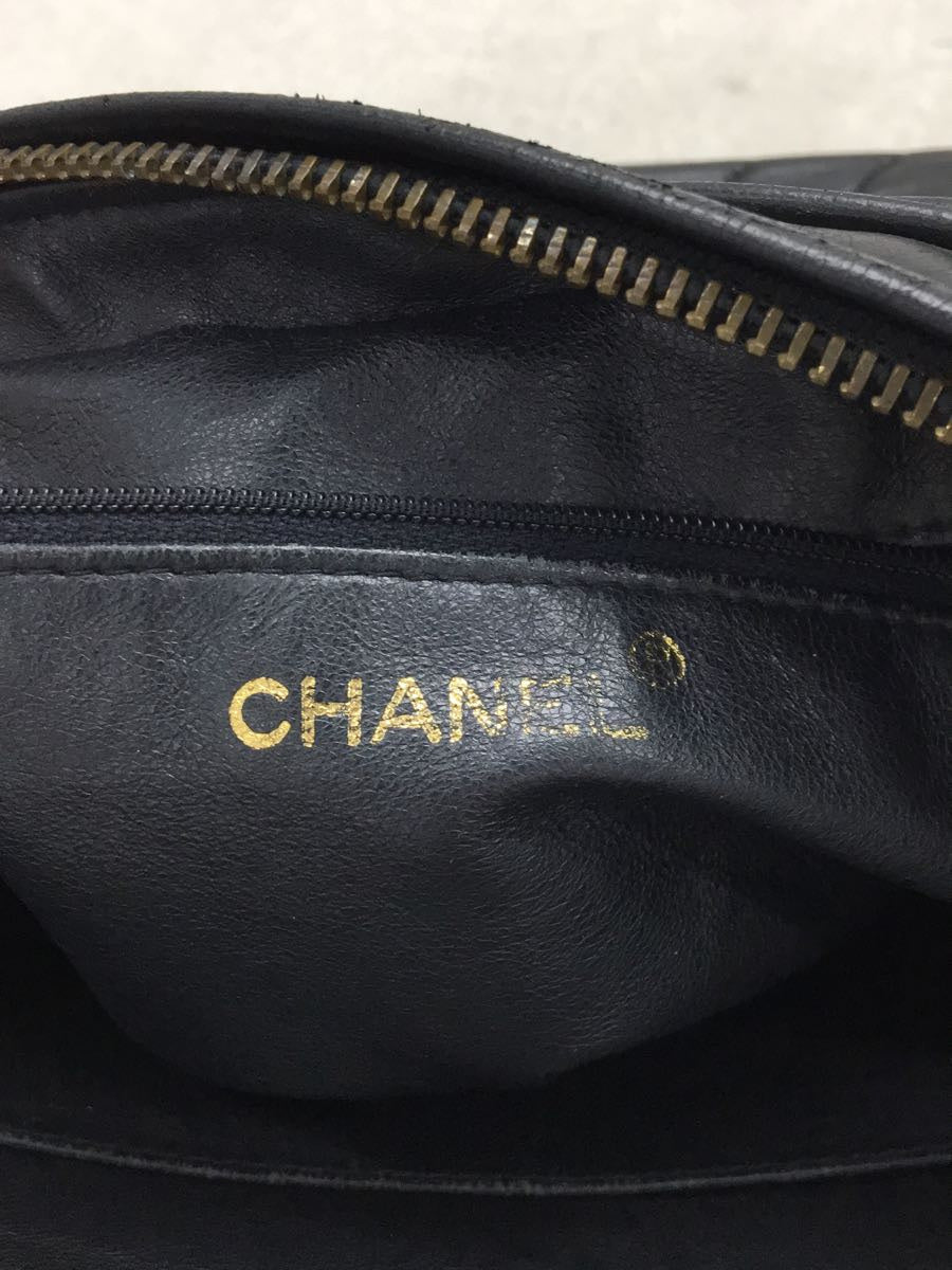 Chanel Leather Coco Mark Tassel Chain Shoulder Bag
