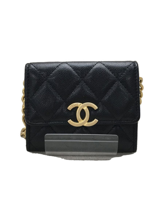 Chanel Lambskin Leather Chain Wallet