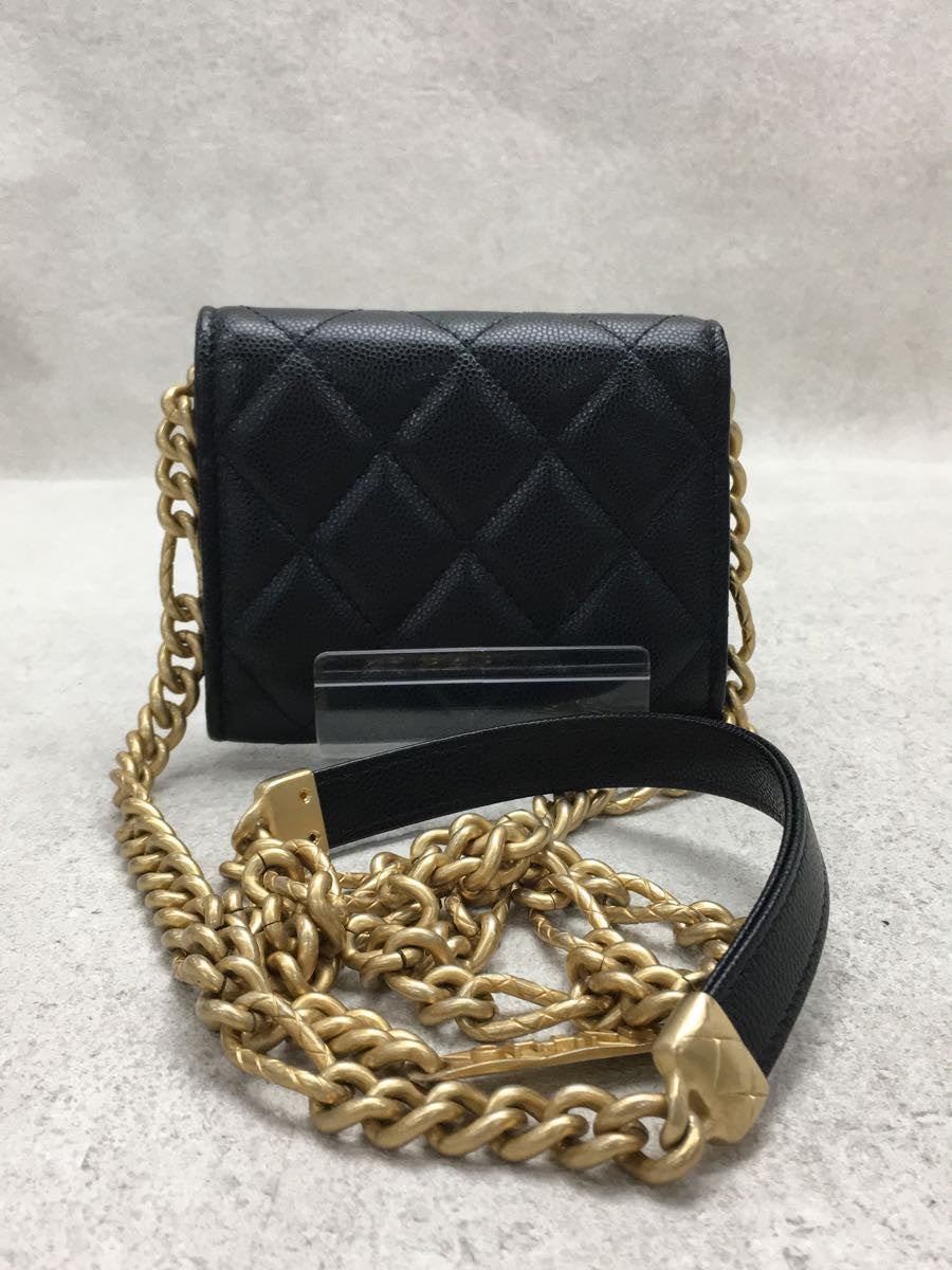 Chanel Lambskin Leather Chain Wallet