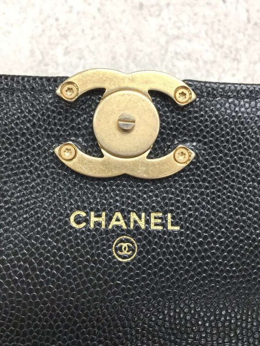Chanel Lambskin Leather Chain Wallet