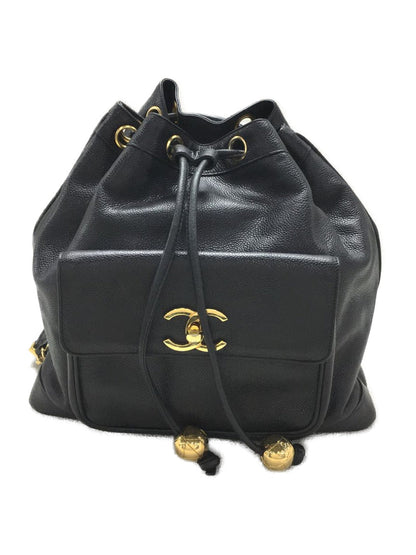 Chanel Leather Pouch Caviar Skin Backpack