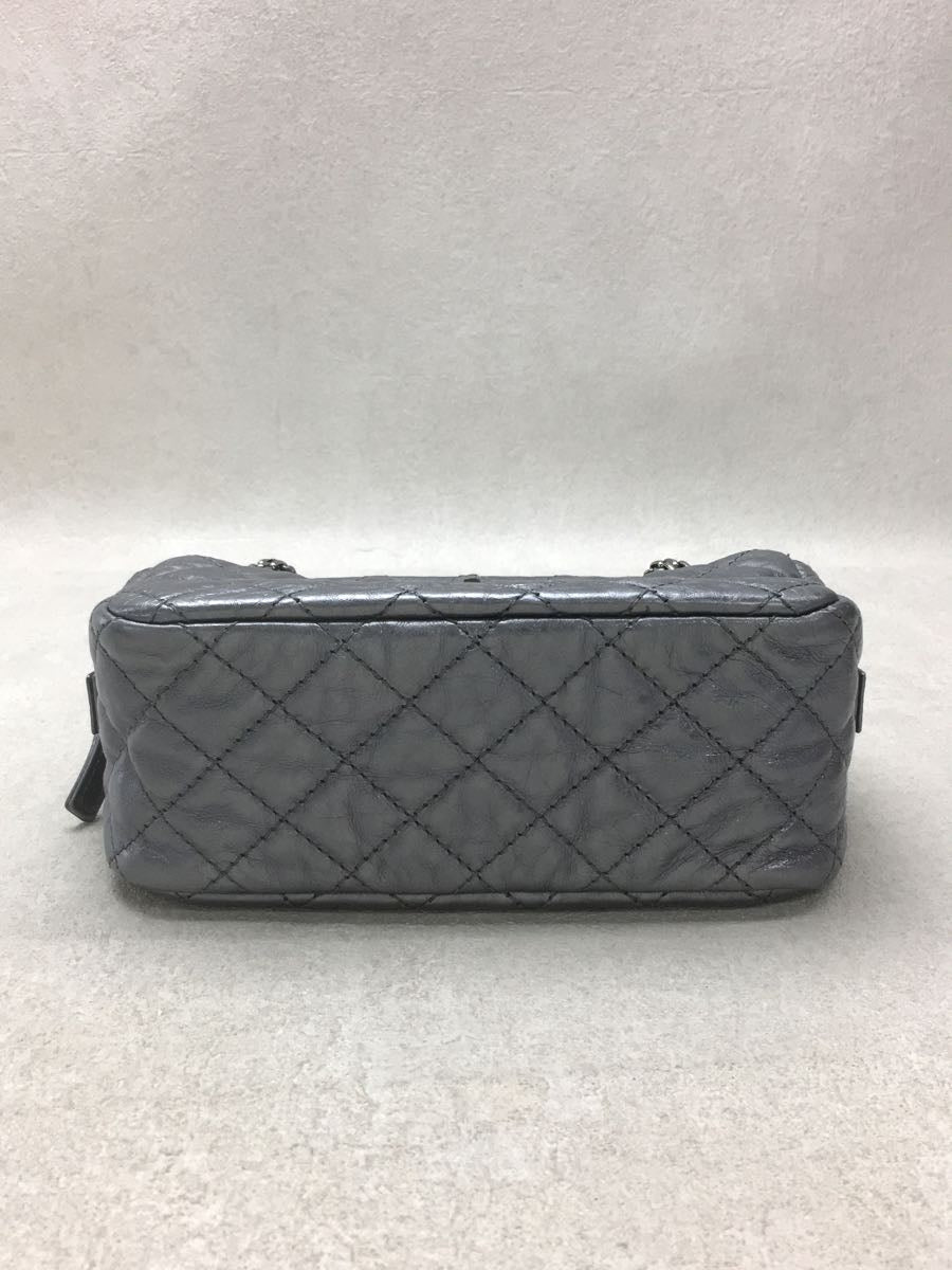 Chanel Leather Chain Silver Bag