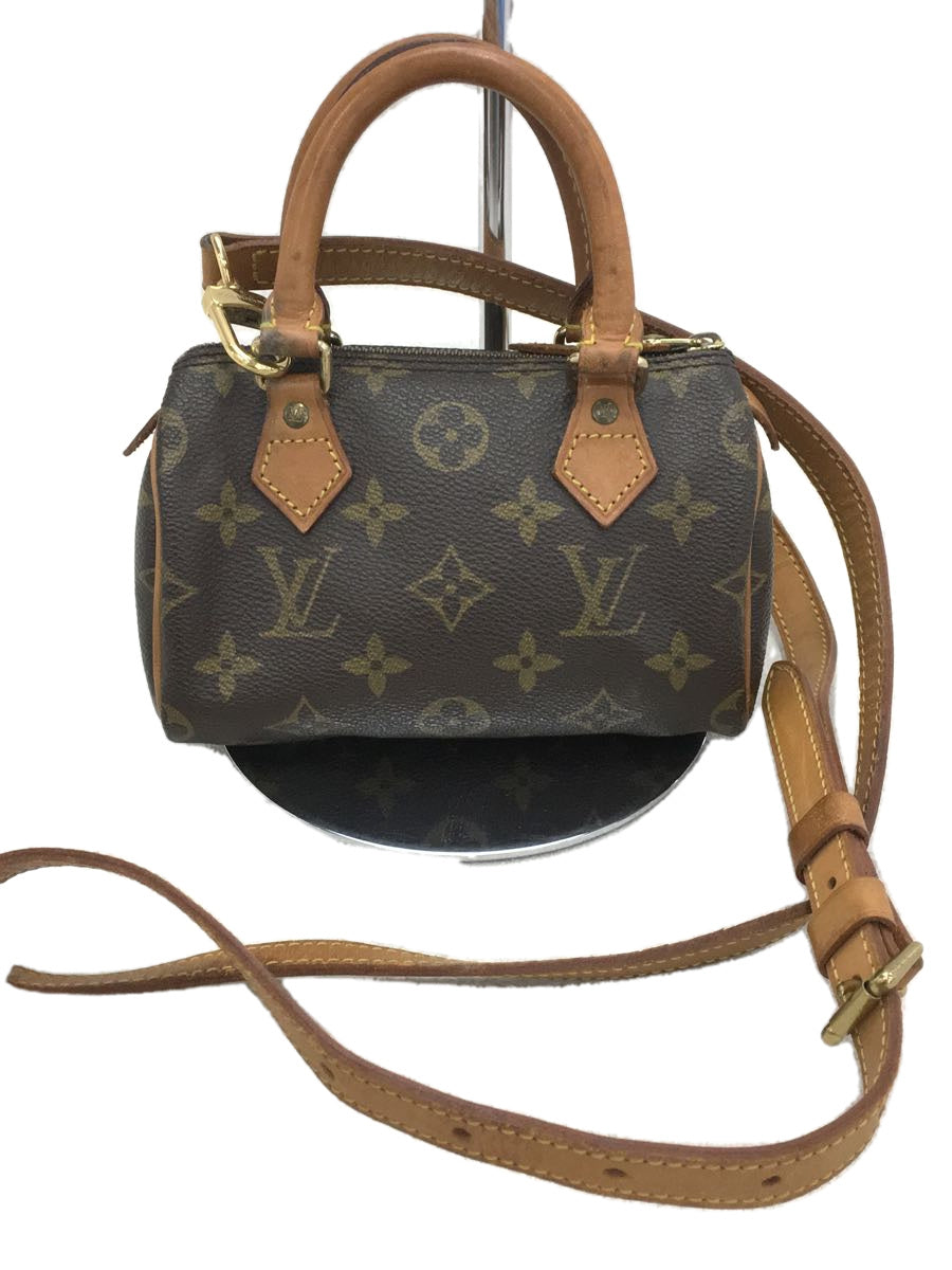 Louis Vuitton Mini Speedy Monogram Canvas Brown Shoulder Bag