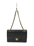 Chanel Chain Shoulder Bag Lambskin Black