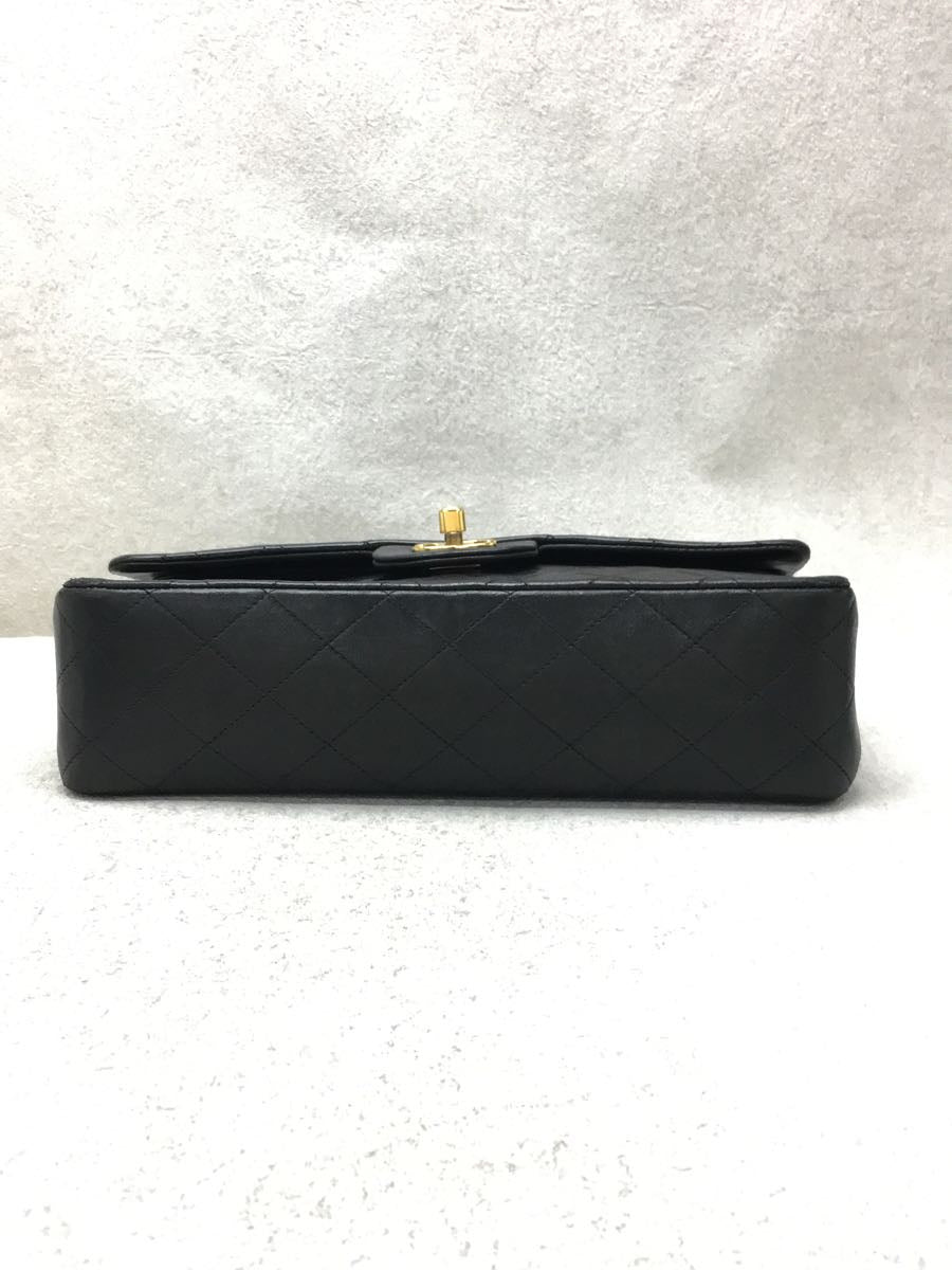 Chanel Matelasse Lambskin Sheepskin Chain Shoulder Bag Black