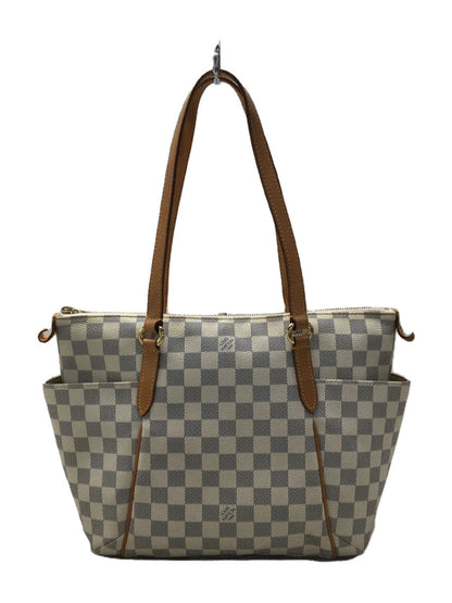 Louis Vuitton Totally MM Damier Azur White Shoulder Bag
