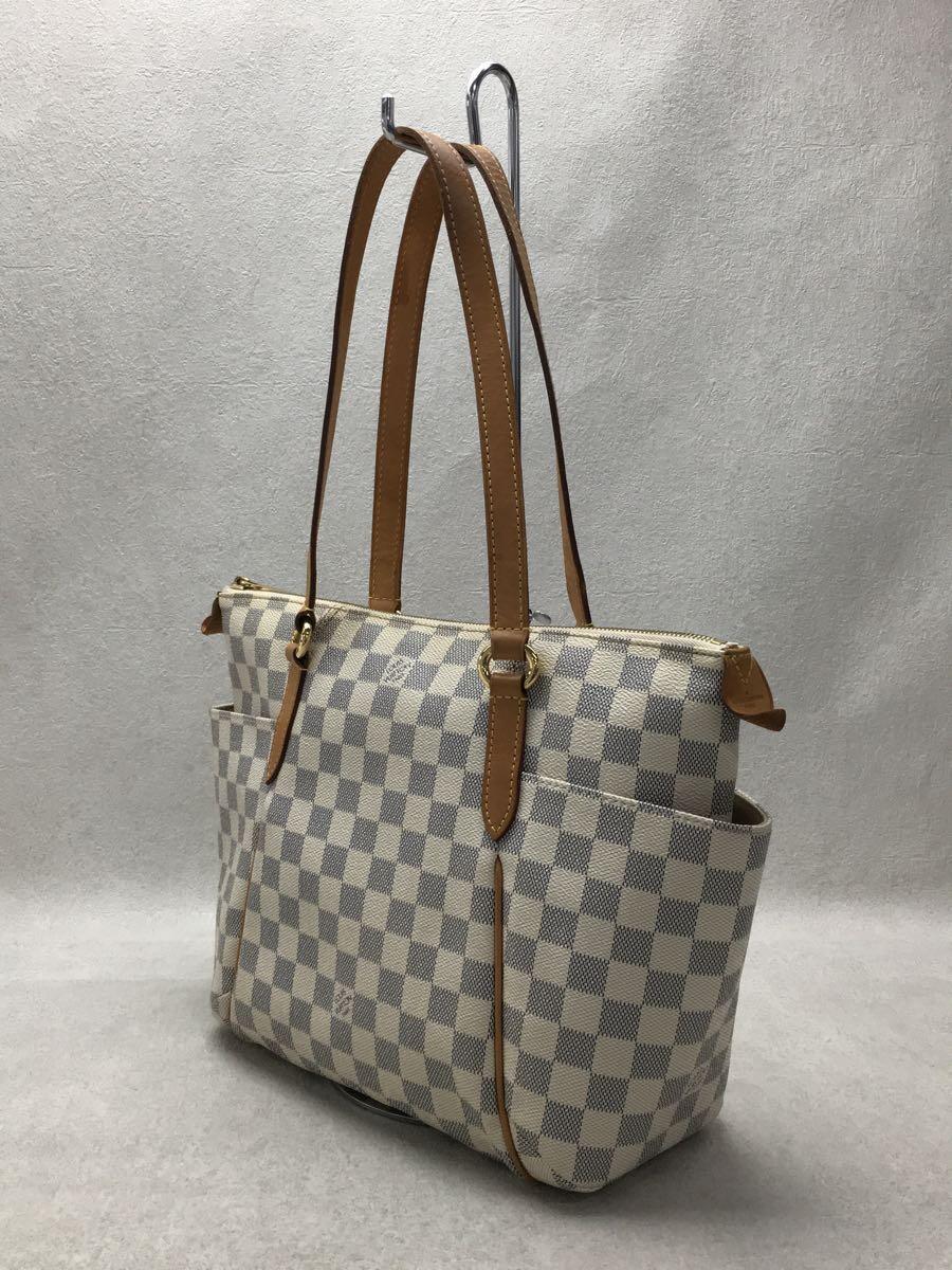Louis Vuitton Totally MM Damier Azur White Shoulder Bag