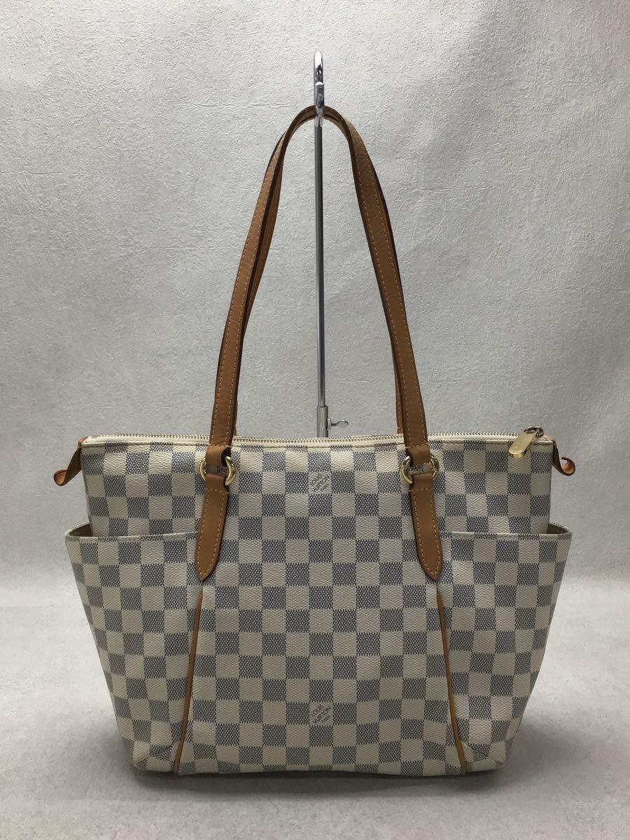 Louis Vuitton Totally MM Damier Azur White Shoulder Bag