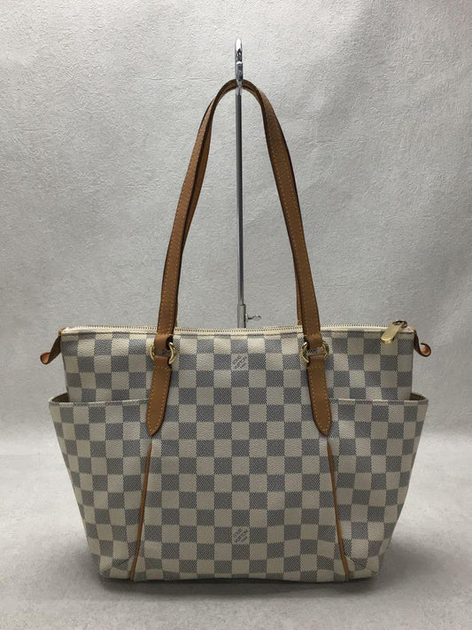 Louis Vuitton Totally MM Damier Azur White Shoulder Bag