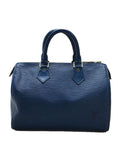 Louis Vuitton Speedy 25 Epi Blue Leather Handbag