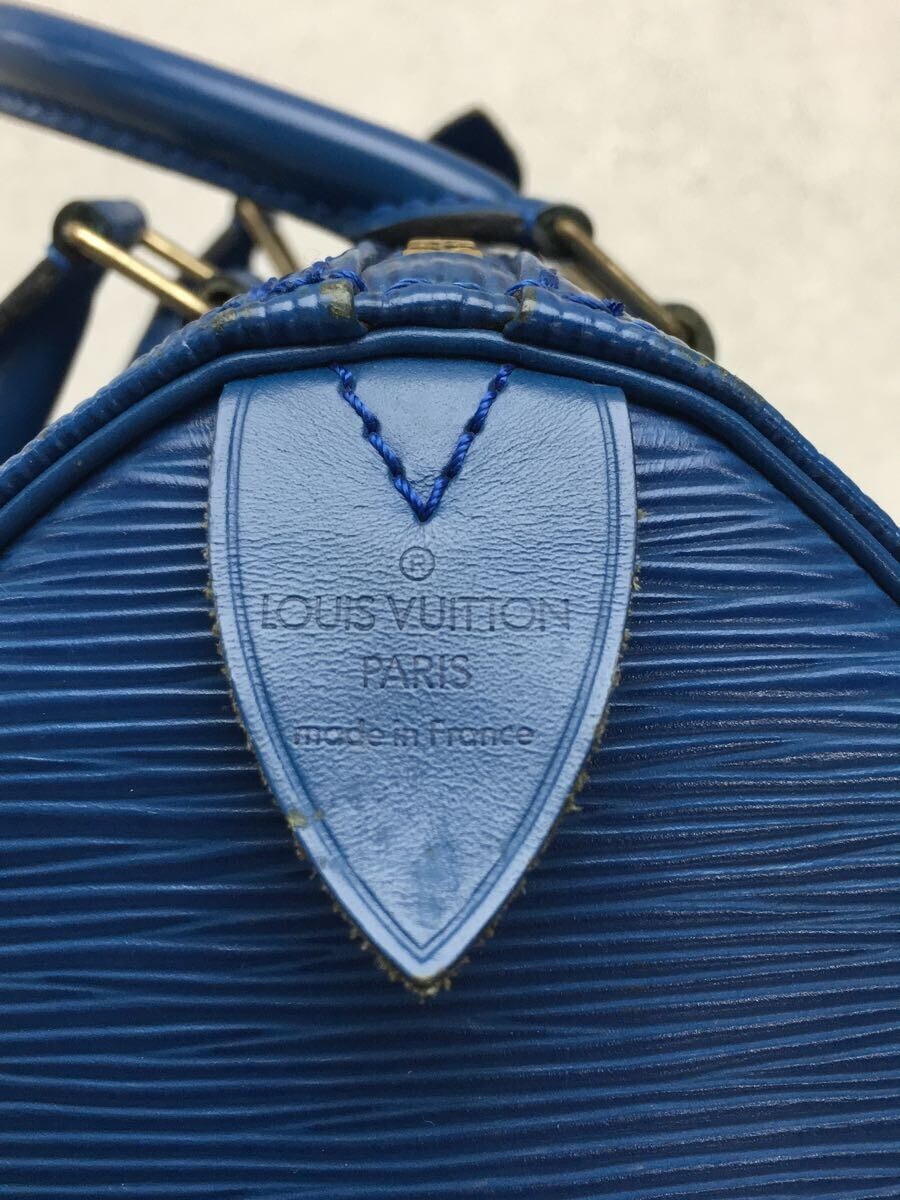 Louis Vuitton Speedy 25 Epi Blue Leather Handbag