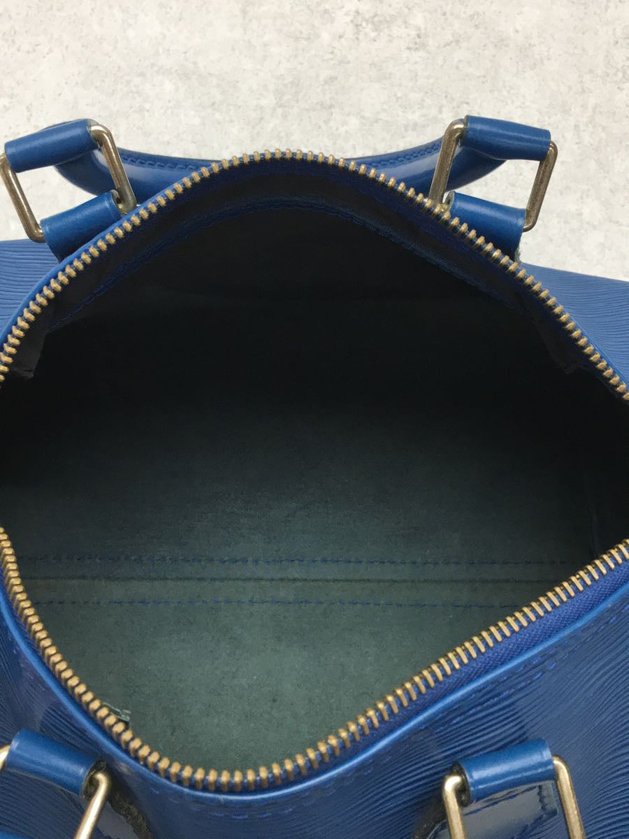 Louis Vuitton Speedy 25 Epi Blue Leather Handbag