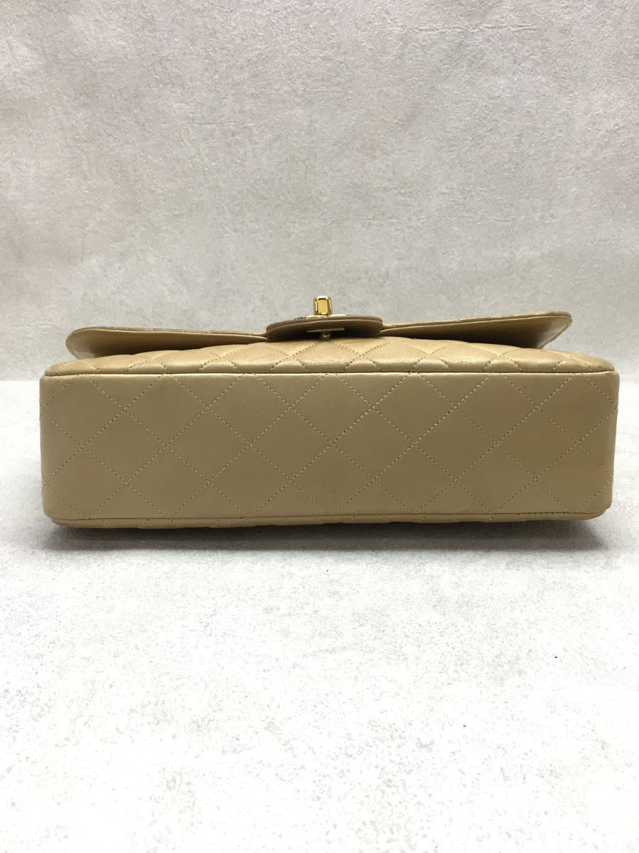 Chanel Leather Matelasse Cocomark Shoulder Bag Beige