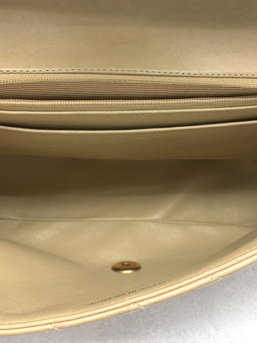 Chanel Leather Matelasse Cocomark Shoulder Bag Beige