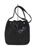 Chanel Drawstring Leather Shoulder Bag