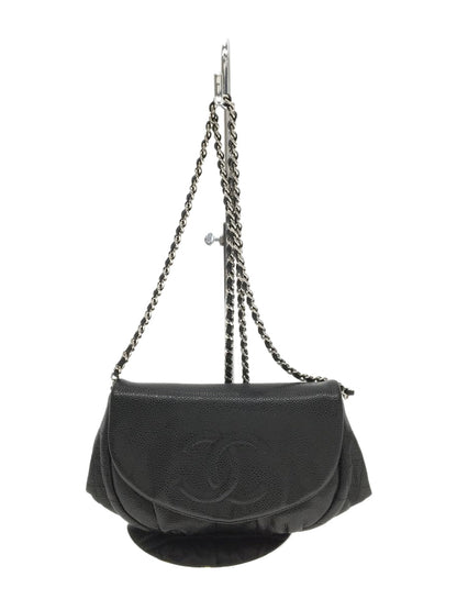 Chanel Caviar Skin Leather Chain Shoulder Bag