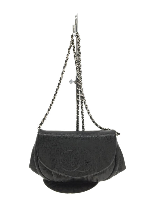 Chanel Caviar Skin Leather Chain Shoulder Bag