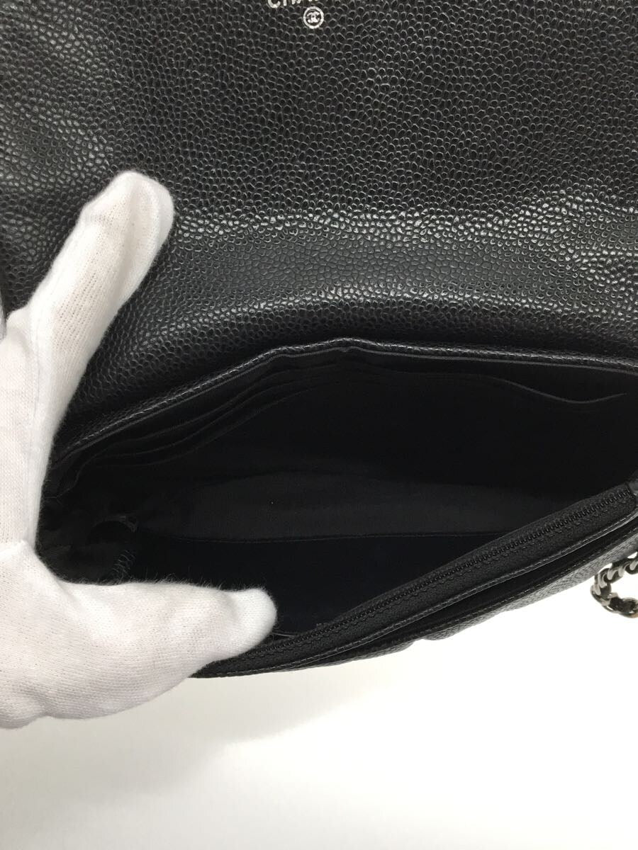 Chanel Caviar Skin Leather Chain Shoulder Bag