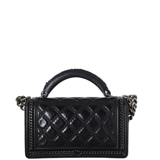 Chanel Boy Old Medium Top Handle Paris-Rome