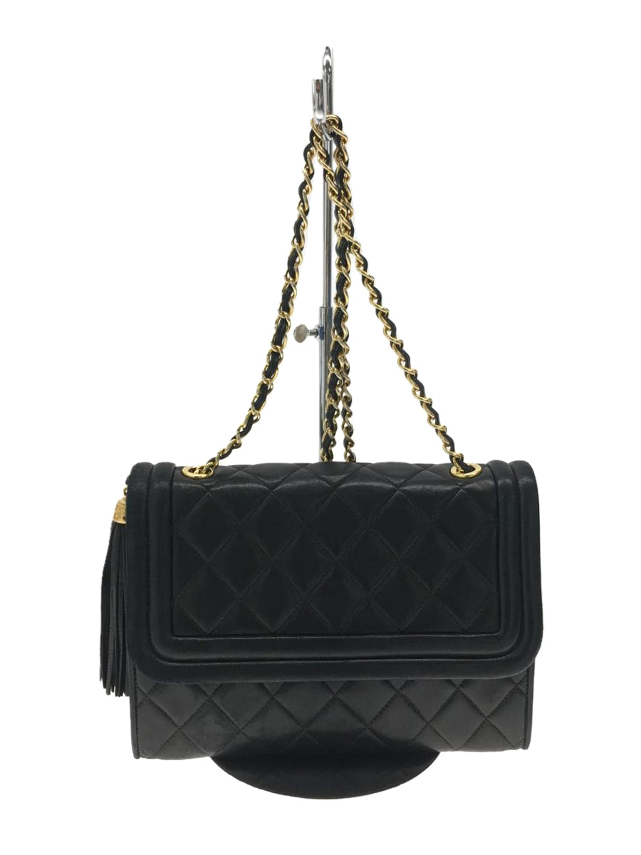 Chanel Leather Tassel Matelasse Shoulder Bag