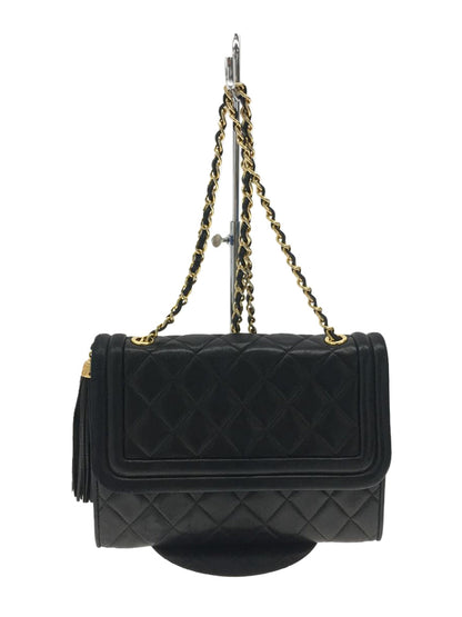 Chanel Leather Tassel Matelasse Shoulder Bag