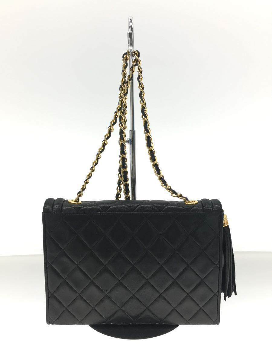 Chanel Leather Tassel Matelasse Shoulder Bag
