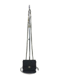Chanel Matelasse Canvas Chain Shoulder Bag Black