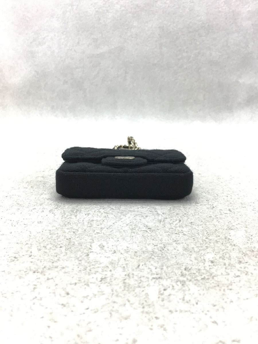 Chanel Matelasse Canvas Chain Shoulder Bag Black