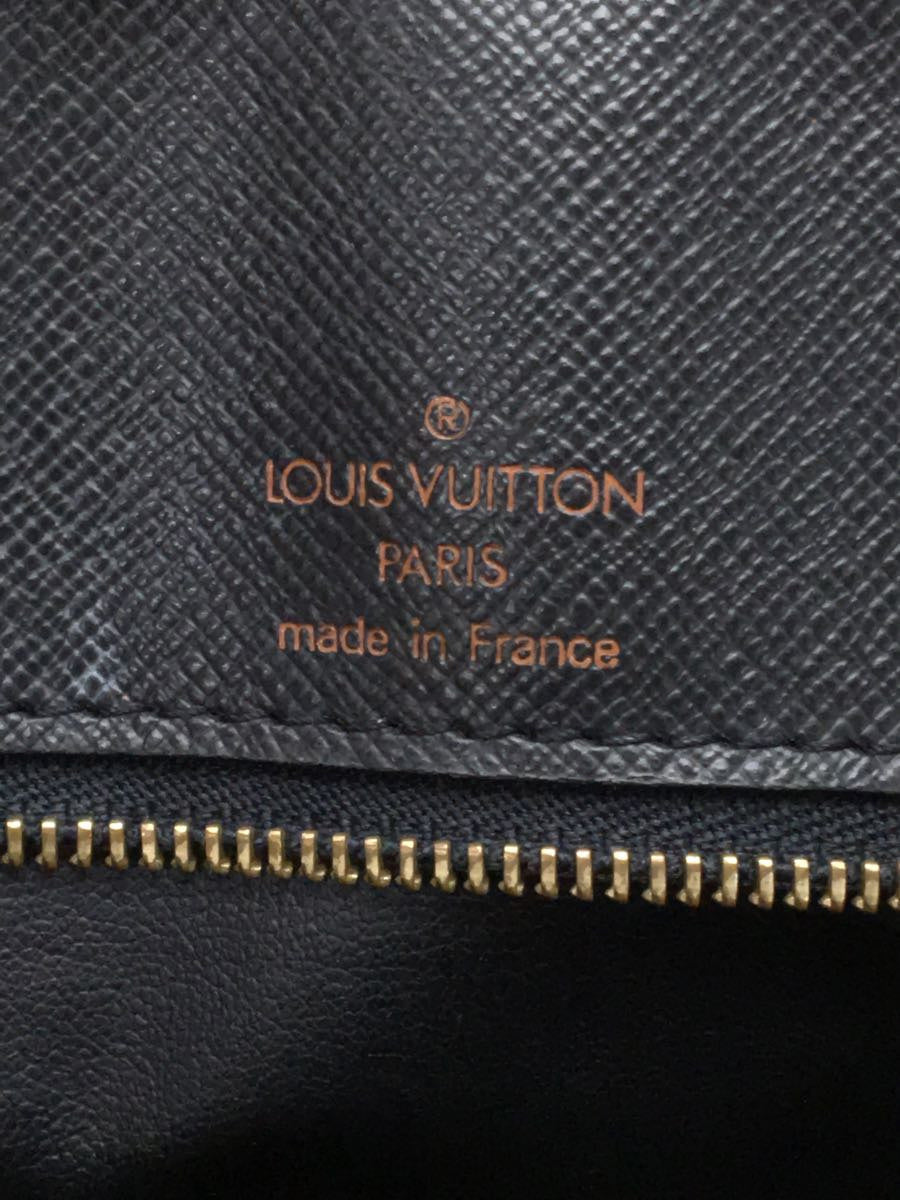 Louis Vuitton Porte Document Voyage Black Leather Handbag