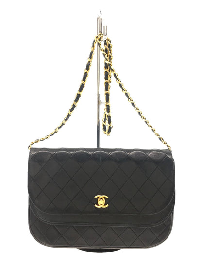 Chanel Double Flap Matelasse Leather Shoulder Bag