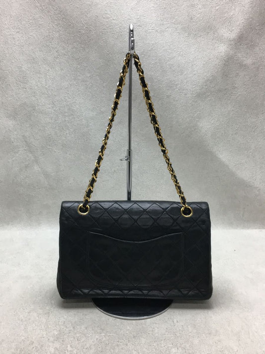 Chanel Leather CocoMark Turnlock Chain Shoulder Bag Black