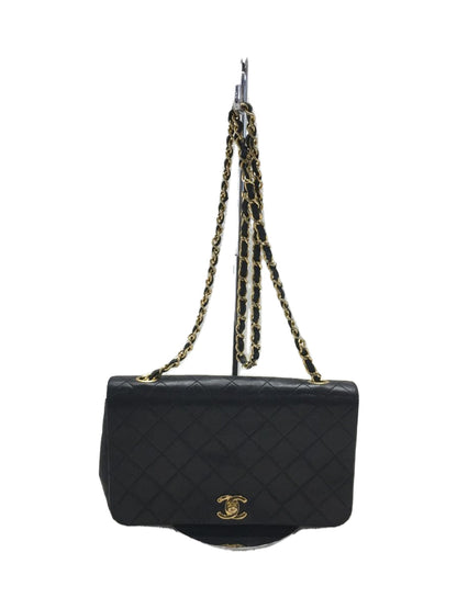 Chanel Labmskin Leather Chain Shoulder Bag Blacks