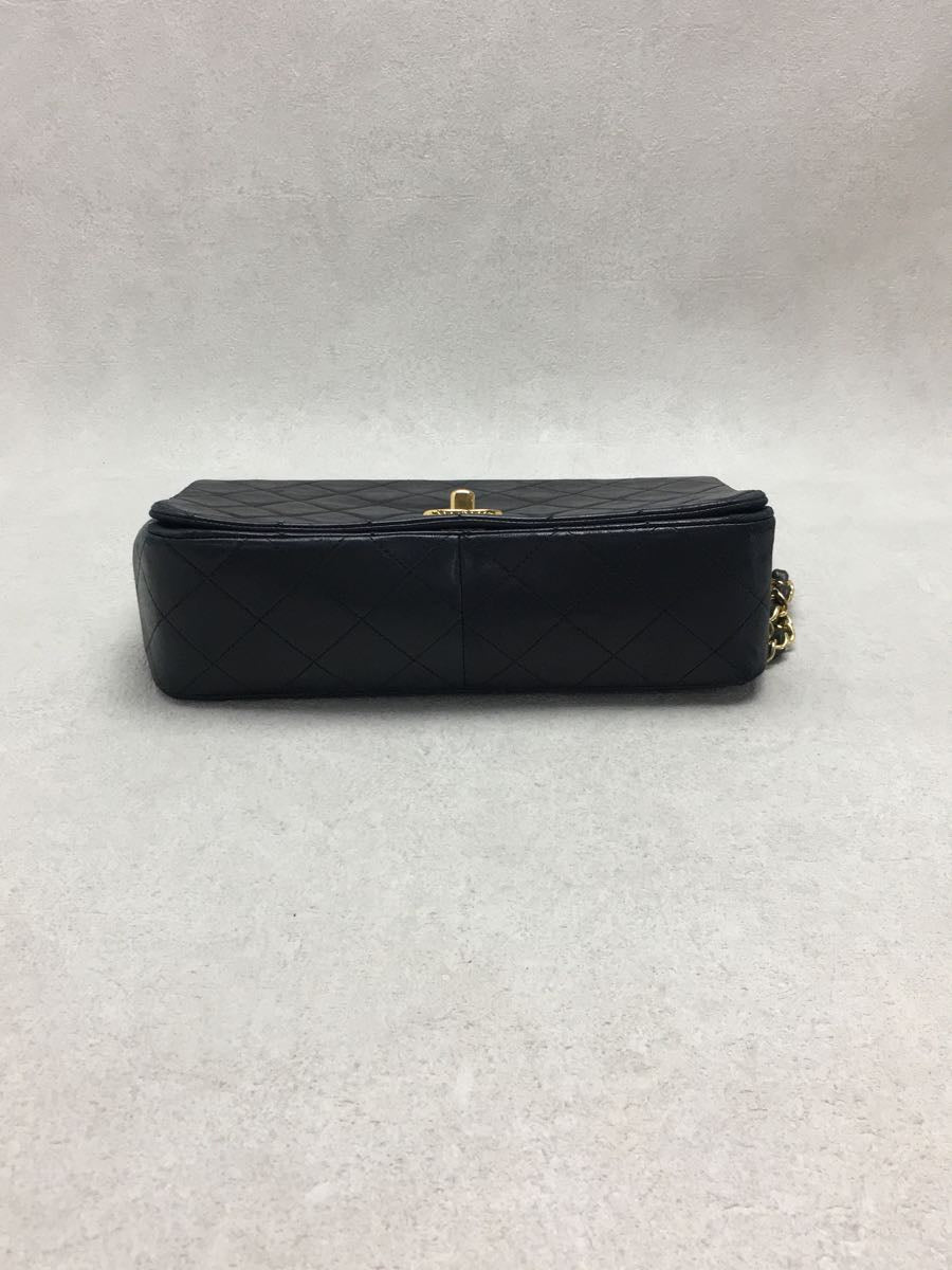 Chanel Labmskin Leather Chain Shoulder Bag Blacks