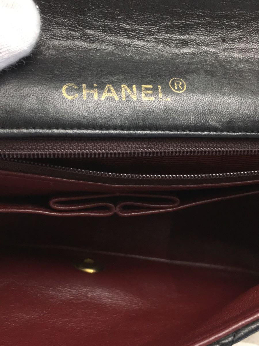 Chanel Labmskin Leather Chain Shoulder Bag Blacks