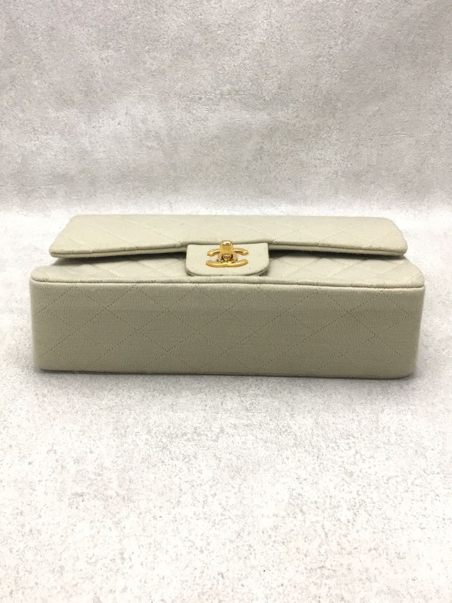 Chanel Matelasse Jersey Chain Shoulder Bag Beige