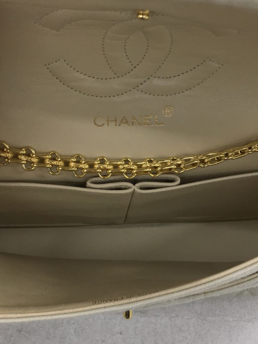 Chanel Matelasse Jersey Chain Shoulder Bag Beige