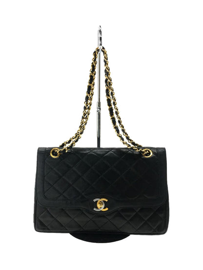 Chanel Matelasse Leather Double Chain Shoulder Bag